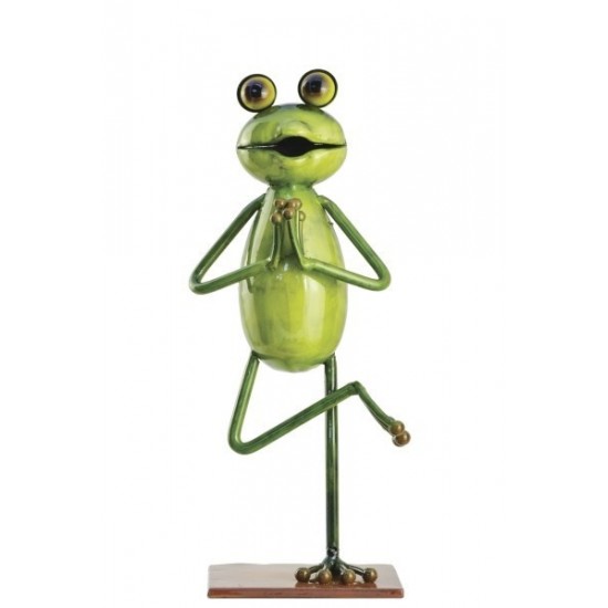 Yoga Frosch - Der halbe Baum, Gartendeko, Wohndeko, Tierdeko, tierische Deko, Deko Frosch, Deko für den Garten, Sommerdeko