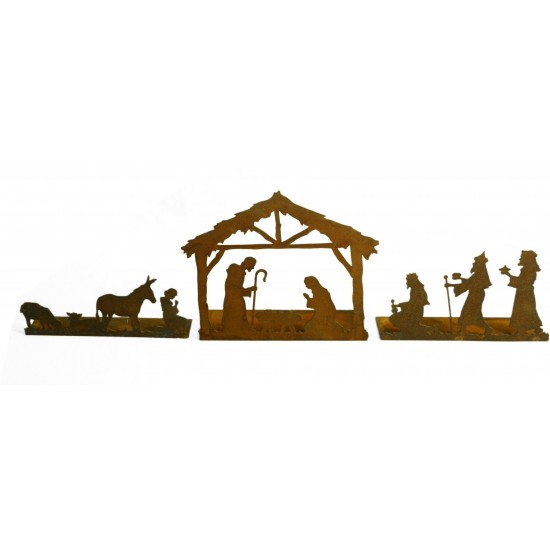 Krippen Set -die heilige Familie mitr heiligen drei Könige und Hirten