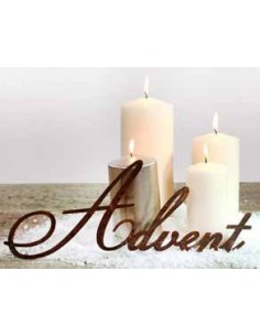 Advent Schriftzug aus Metall 50cm breit (groß) auch für Draußen 2