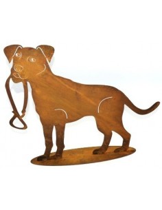 Deko Hund Terrier -Dekofigur aus metall Terrier-figur für den Garten 2