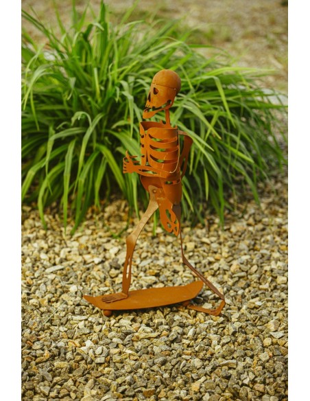 Halloween Skelett Skateboarder - gruselige Skelettdeko 