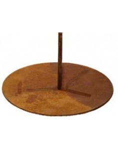 Standplatte mit Rohr- Ø 30 cm - 12mm Naterialdicke