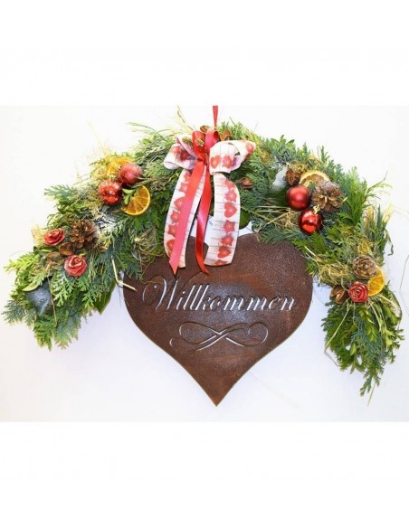Herz Willkommen 30cm