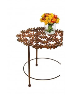 Deko Tisch "Daisy" mit Goldpunkten Ø 60 cm - Höhe 70 cm - hoch