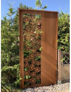 Deko Paravent "Daisy" mit Goldpunkten - Höhe 200 cm 2