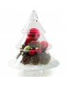 Glas Weihnachtsbaum Höhe 25cm - Weihnachtsdeko im Glas
