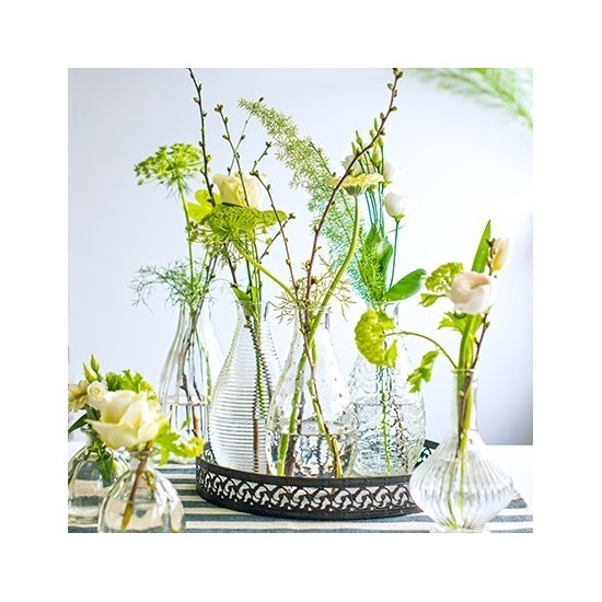 Deko Tablett mit Holz Platte 