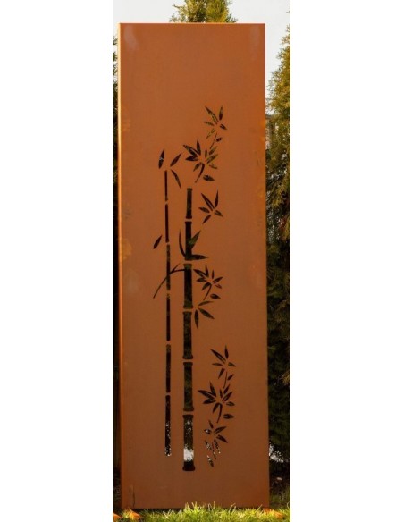 Sichtschutz "Bambus" rechtshängend , Gartenparavent, Sichtschutzzaun, Sichtschutzwand, Metalldeko Sichtschutz "Bambus" rechtshängend , Gartenparavent, Sichtschutzzaun, Sichtschutzwand, Metalldeko