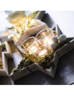 Teelichthalter aus Glas  2