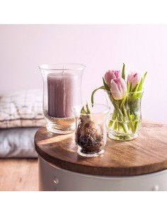 Deko Glas Vase "Hurricane" Blumenvase und Windlicht 2