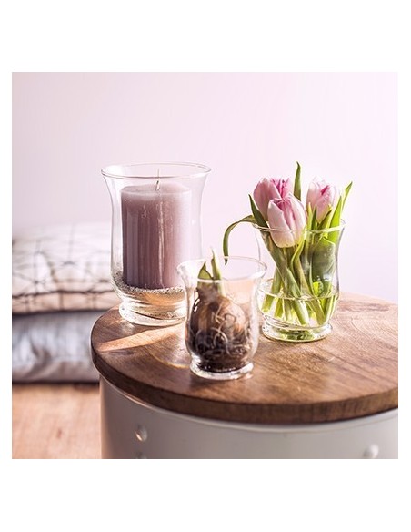 Deko Glas Vase "Hurricane" Blumenvase und Windlicht