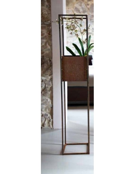 Metallsäule Volante zum Bepflanzen, Metallsäule mit Voden, Rostsäule, Gartendeko, Deko fürs Wohnzimmer Metallsäule Volante zum Bepflanzen, Metallsäule mit Voden, Rostsäule, Gartendeko, Deko fürs Wohnzimmer