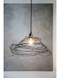 Lampenschirm "Isohypse" aus Metall, Lampe für die Wohnung, außergewöhnliche Lampe, Lampe für Draußen