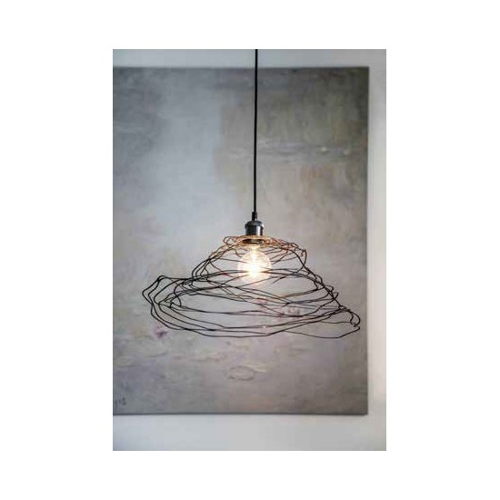 Lampenschirm "Isohypse" aus Metall, Lampe für die Wohnung, außergewöhnliche Lampe, Lampe für Draußen