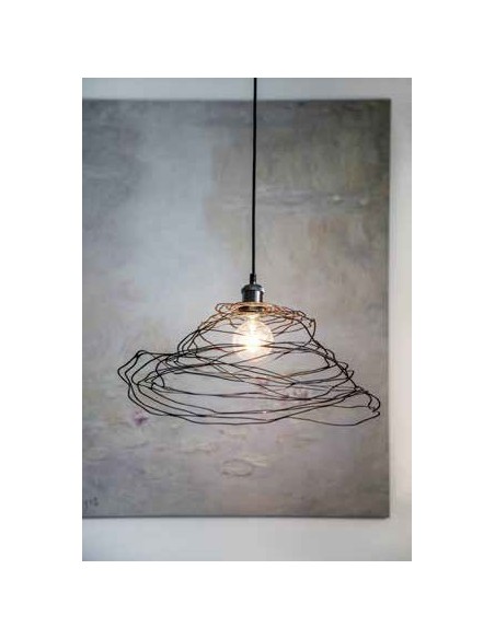 Lampenschirm "Isohypse" aus Metall, Lampe für die Wohnung, außergewöhnliche Lampe, Lampe für Draußen