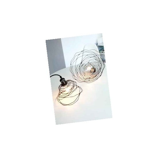 Lampen "Isohypse" aus Metall, Lampen zum Aufbiegen, Lampe mit E27 Fassung, Metalldeko, Rostdeko