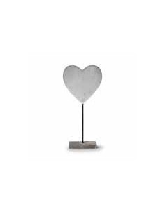 Deko Herzständer " MIttel" in Betonoptik - Höhe 40 cm