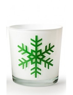 2er Set Winlicht für Weihnachten Motiv Stern und Schneeflocke -  Farbe Grün