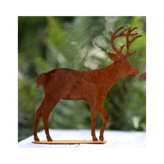 Deko Hirsch auf Platte Höhe 20 cm