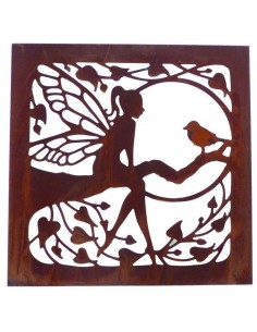 Wandbild "Elfe" inkl. LED-Licht - 60 x 60 cm