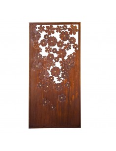 Sichtschutzwand "Blütentraum"  mit Goldpunkten