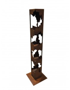 Eckige Lichtsäule mit 4 Böden