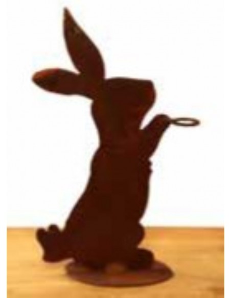 Deko Hässchen mit Reagenzglas 