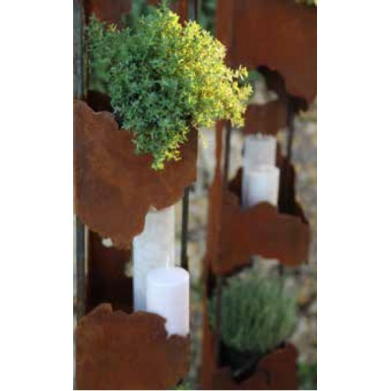 Eckige Lichtsäule mit 4 Böden - Höhe 170 cm