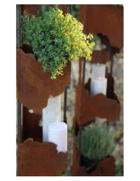 Eckige Lichtsäule mit 4 Böden - Höhe 170 cm