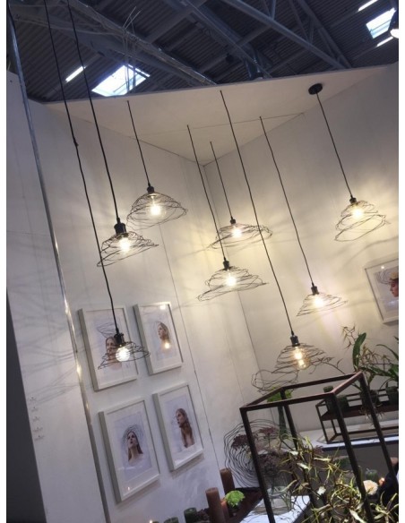 Metall Design Lampenschirm "Isohypse" 