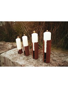 Kerzenhalter Rissdekor - Größe 3 - Höhe 25 cm 2