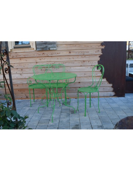 grüner Gartenstuhl Metall - Paris - Premium Gartenmöbel