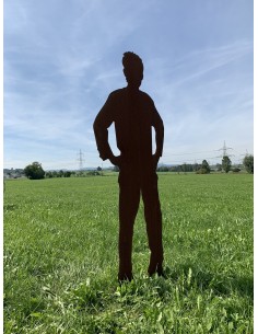 Lebensechte Figur Mann mit Arme auf Hüfte gestützt - Carlo 2