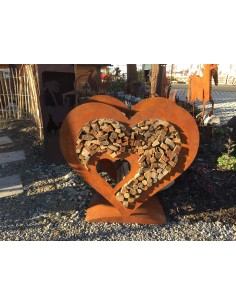 Herz Metall für Holz - Metalldeko Garten 2