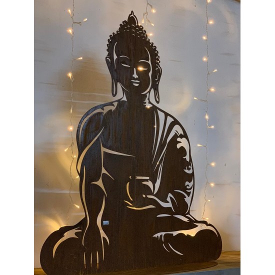 Buddha "Mangala" auf Platte - Höhe 100 cm