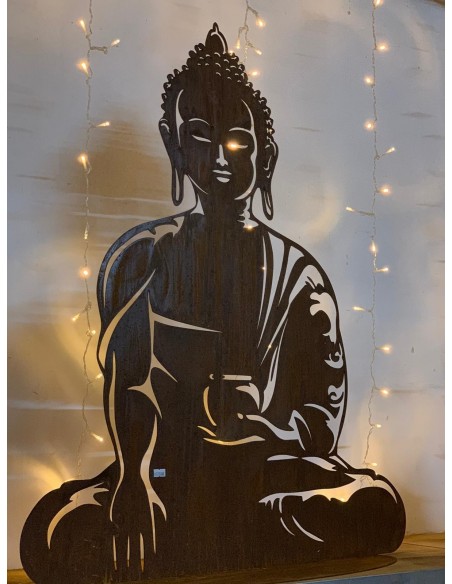 Buddha "Mangala" auf Platte - Höhe 100 cm