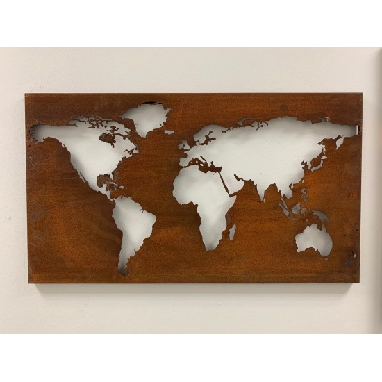 Wandbild Weltkarte 80 x 45 cm