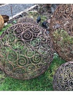 Metall Gartenkugel xxl Ø 70 cm Edelrost