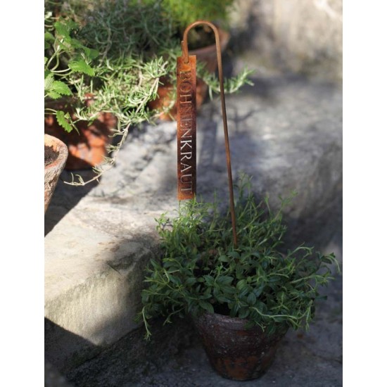 Kräuterschild Liebstöckel Kräuterschilder aus Rost kaufen