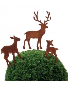 Deko Kitz als Weihnachtsdeko für Buchsbaum Gartenstecker 2