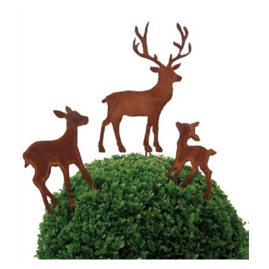 Kleines Reh auf Stab - 19cm