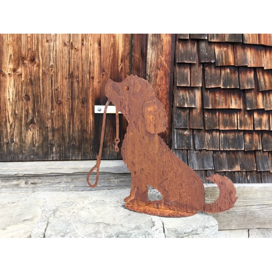 Hündchen Lucy mit Leine Mittel 40 cm hoch