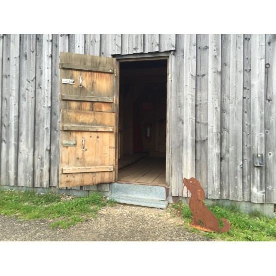 Hündchen Lucy mit Leine Mittel 40 cm hoch