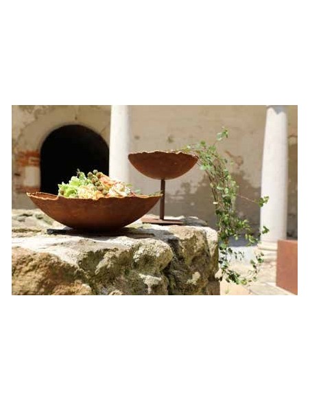 eckige Platte mit Rohr Grundfläche 15 x 15 cm - Höhe 15 cm