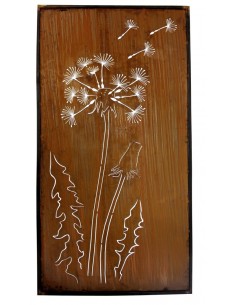 Sichtschutzwand Pusteblume Höhe 200 cm - Löwenzahn Sichtschutz