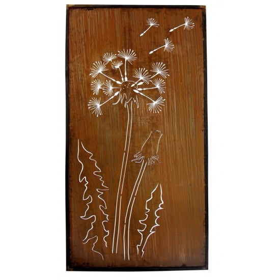 Sichtschutzwand Pusteblume Höhe 200 cm - Löwenzahn Sichtschutz