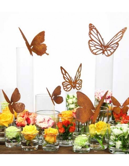 Schmetterling für Vasen mit Ausschnitten "Mariposa" - Höhe 18 cm - Breite 26 cm