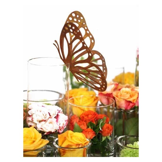 Schmetterling für Vasen mit Ausschnitten "Mariposa" - Höhe 18 cm - Breite 26 cm