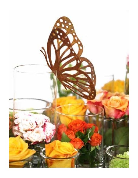 Schmetterling für Vasen mit Ausschnitten "Mariposa" - Höhe 18 cm - Breite 26 cm