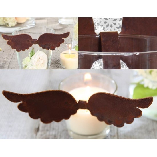 Deko Flügel zum Einhängen in Gläser und Vasen - kreative Weihnachtsdeko